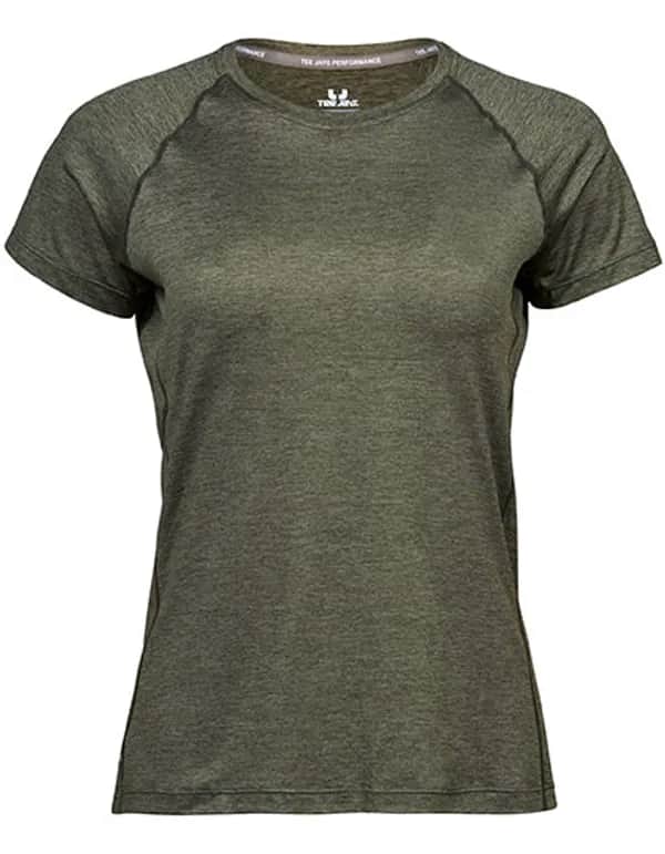 Women´s CoolDry Tee - Olive Melange