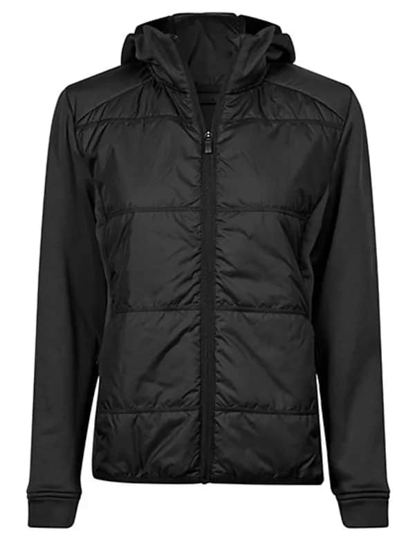 Women´s Hybrid-Stretch Hooded Jacket - Black/Black