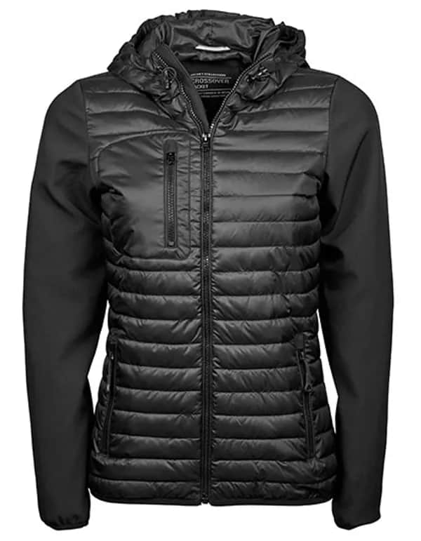Women´s Hooded Crossover Jacket - Black/Black