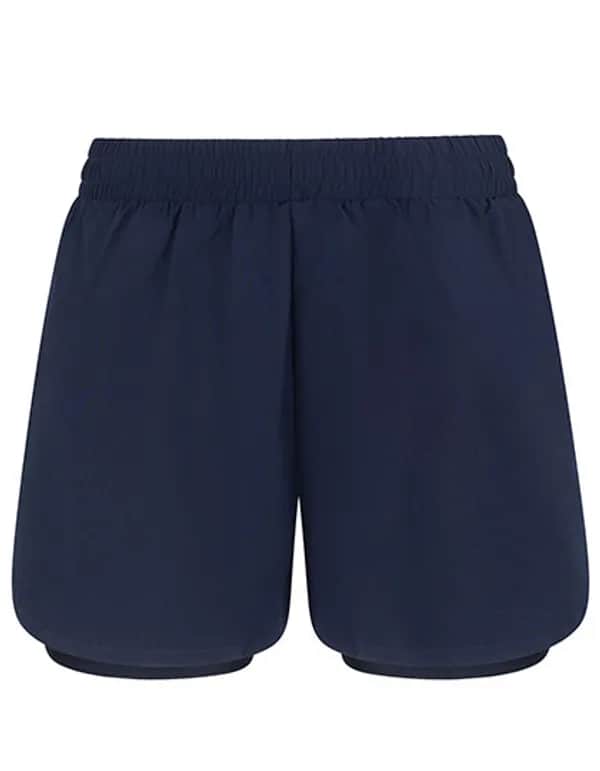 Ladies´ Double Layer Sport Shorts - Navy/Navy