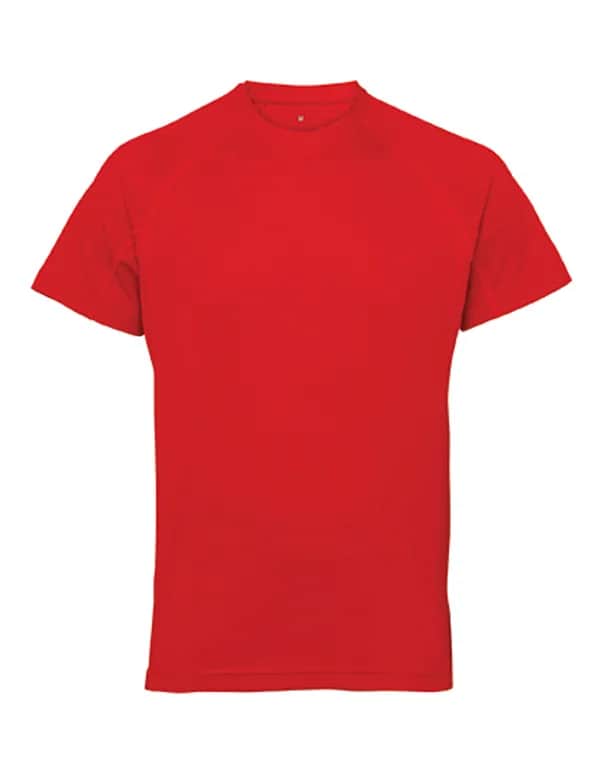 Men´s Panelled Tech Tee - Fire Red