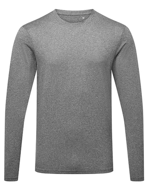 Men´s Long Sleeve Performance T-Shirt - Black Melange