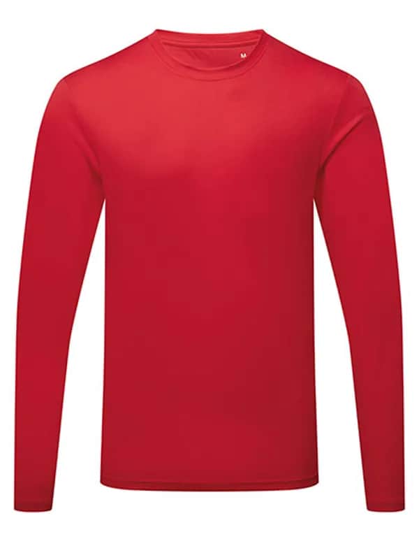 Men´s Long Sleeve Performance T-Shirt - Fire Red