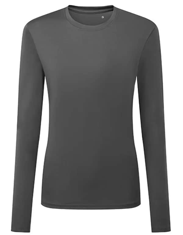 Women´s Long Sleeve Performance T-Shirt - Charcoal