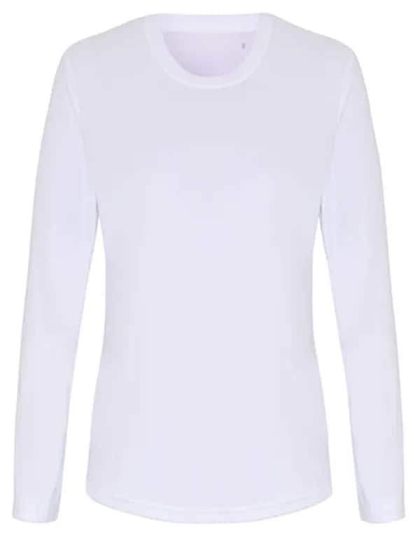 Women´s Long Sleeve Performance T-Shirt - White