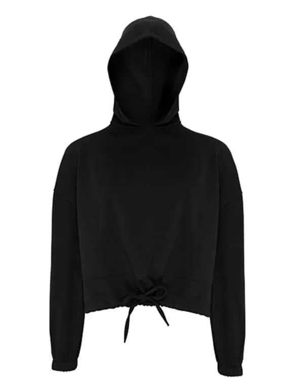 Women´s Cropped Oversize Hoodie - Black