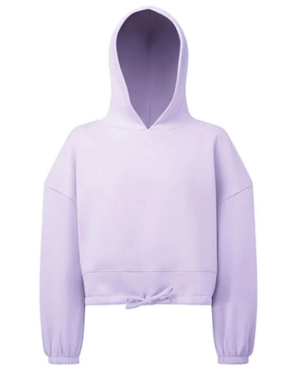 Women´s Cropped Oversize Hoodie - Lilac