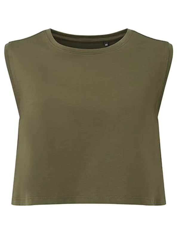 Women´s TriDri® Organic Crop Tank - Olive
