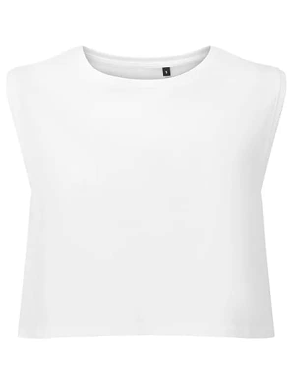 Women´s TriDri® Organic Crop Tank - White