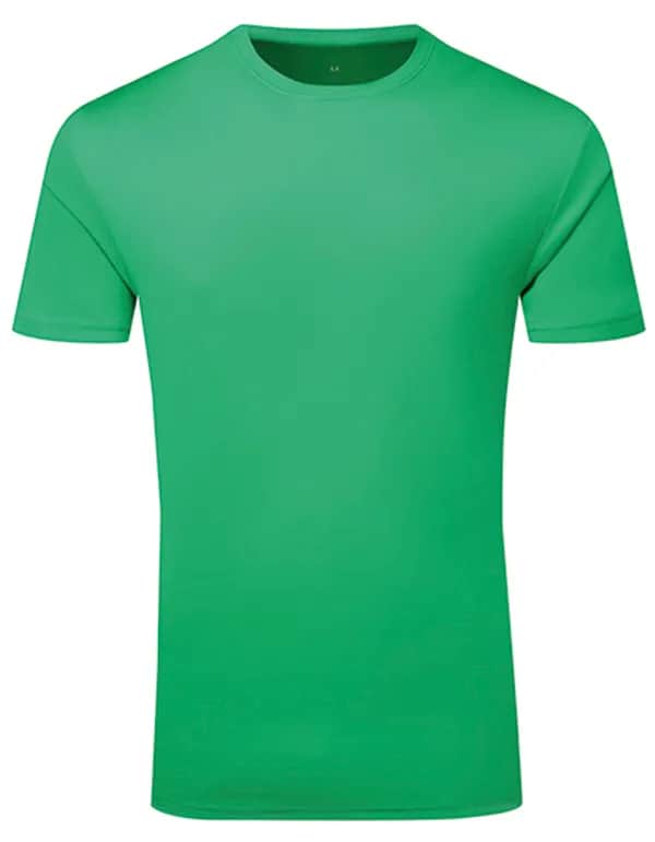 TriDri® Ion-Charge recycled textured tee - Bright Kelly