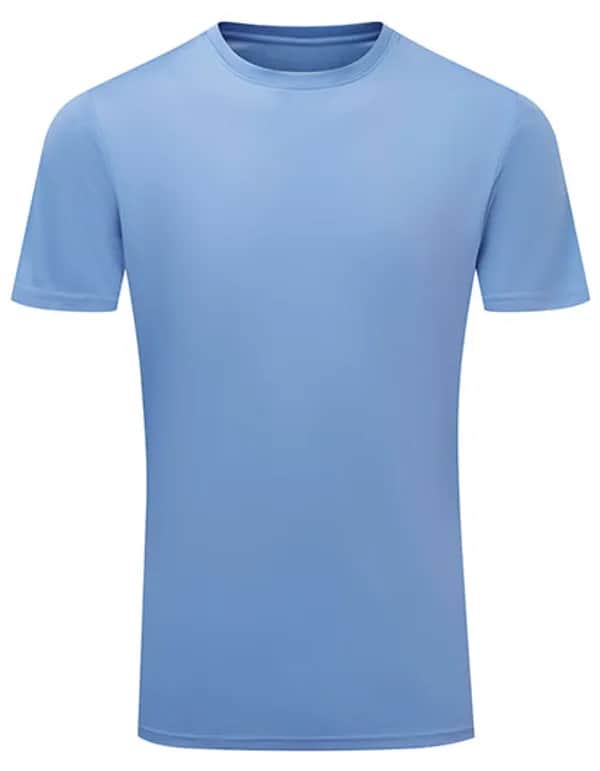 TriDri® Ion-Charge recycled textured tee - Cornflower