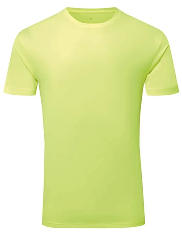 TriDri® Ion-Charge recycled textured tee - Lightning Yellow
