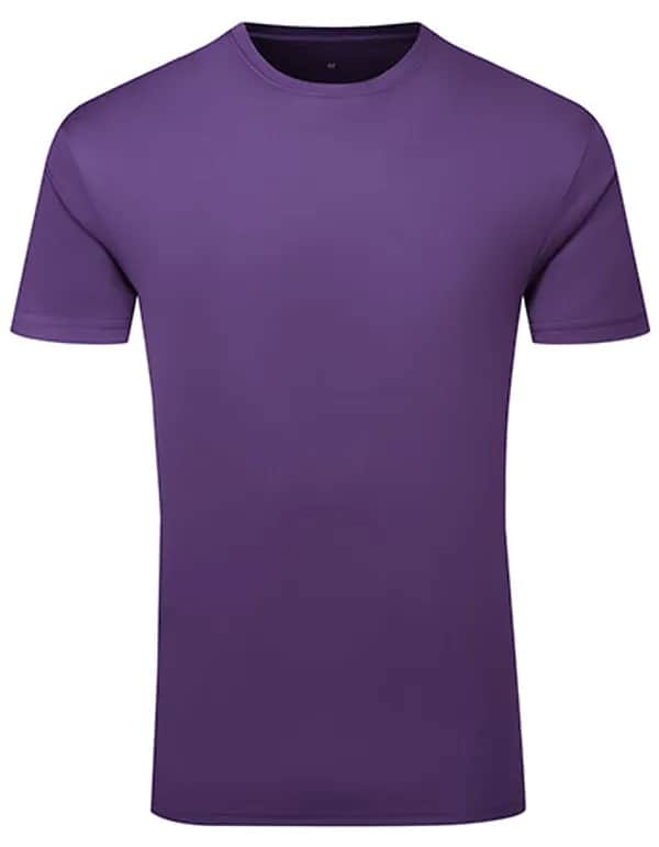 TriDri® Ion-Charge recycled textured tee - Purple