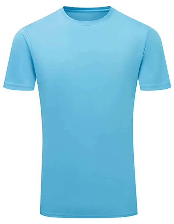 TriDri® Ion-Charge recycled textured tee - Turquoise