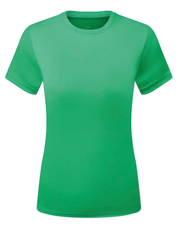 Womens TriDri® Ion-Charge recycled textured tee - Bright Kelly