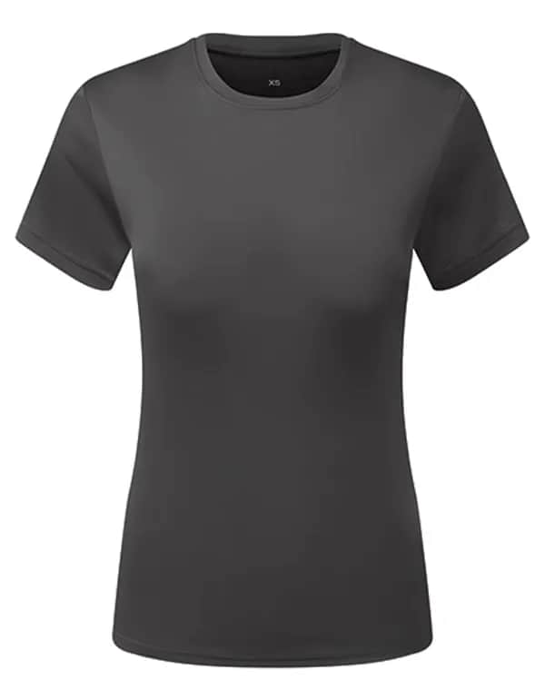 Womens TriDri® Ion-Charge recycled textured tee - Charcoal