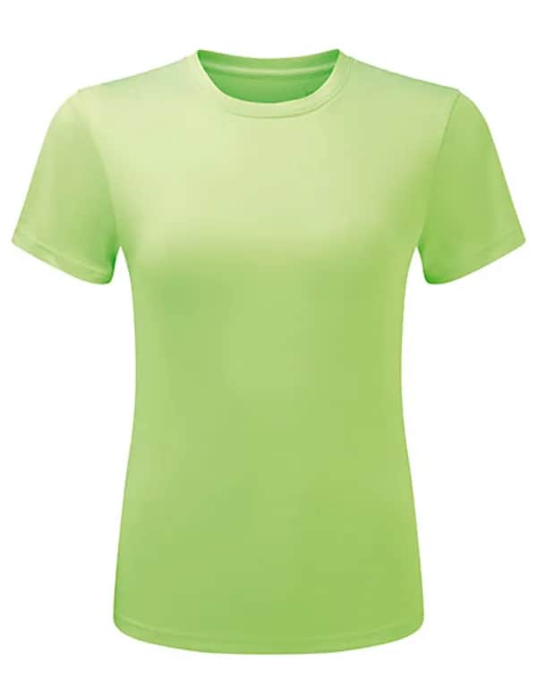 Womens TriDri® Ion-Charge recycled textured tee - Lightning Green
