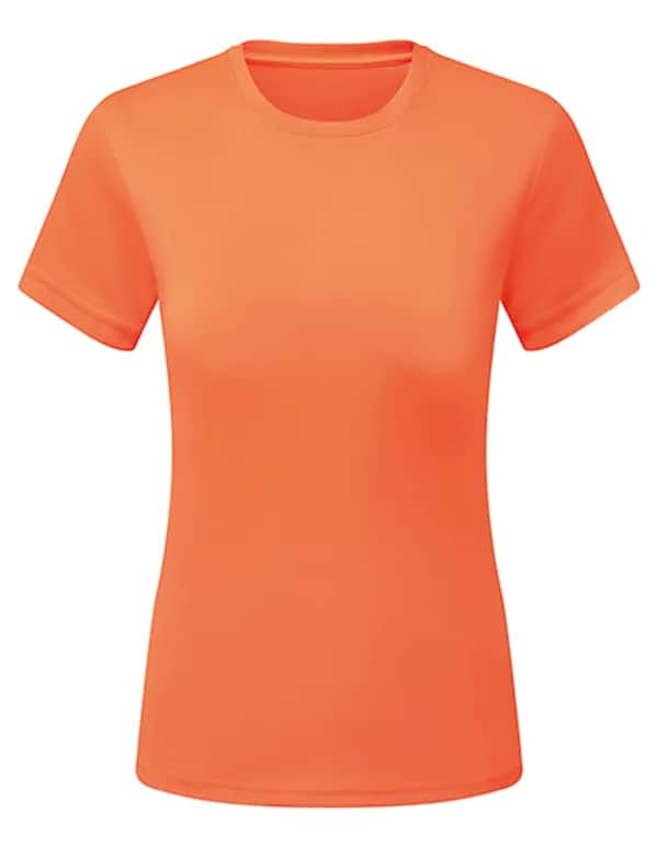 Womens TriDri® Ion-Charge recycled textured tee - Lightning Orange