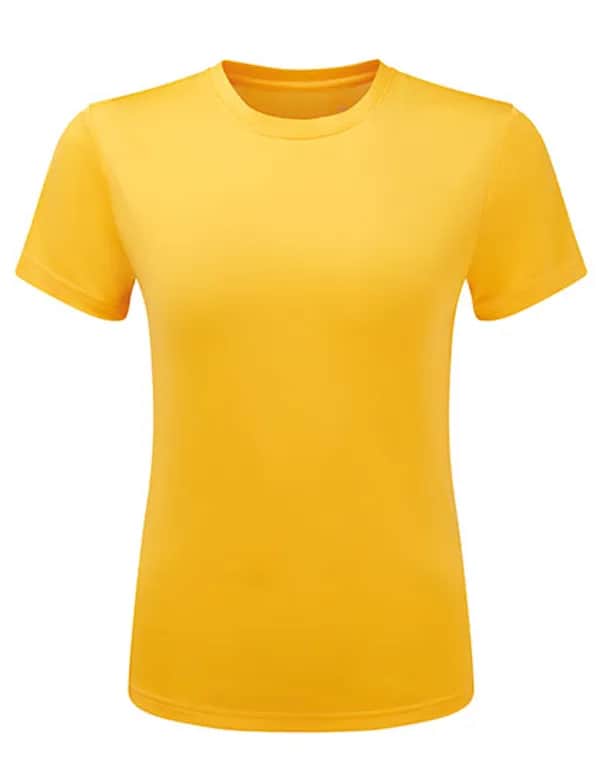 Womens TriDri® Ion-Charge recycled textured tee - Sun Yellow