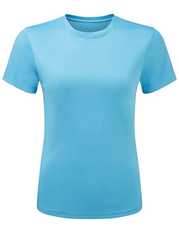 Womens TriDri® Ion-Charge recycled textured tee - Turquoise