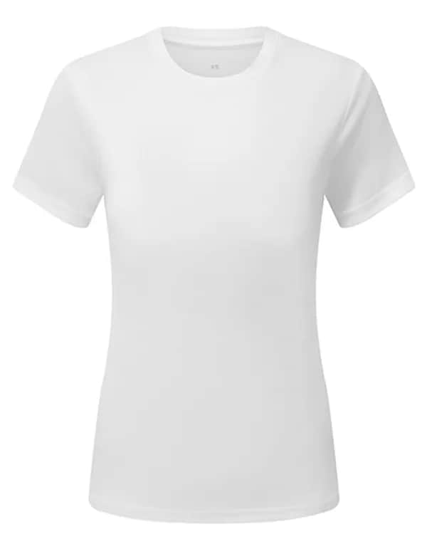Womens TriDri® Ion-Charge recycled textured tee - White