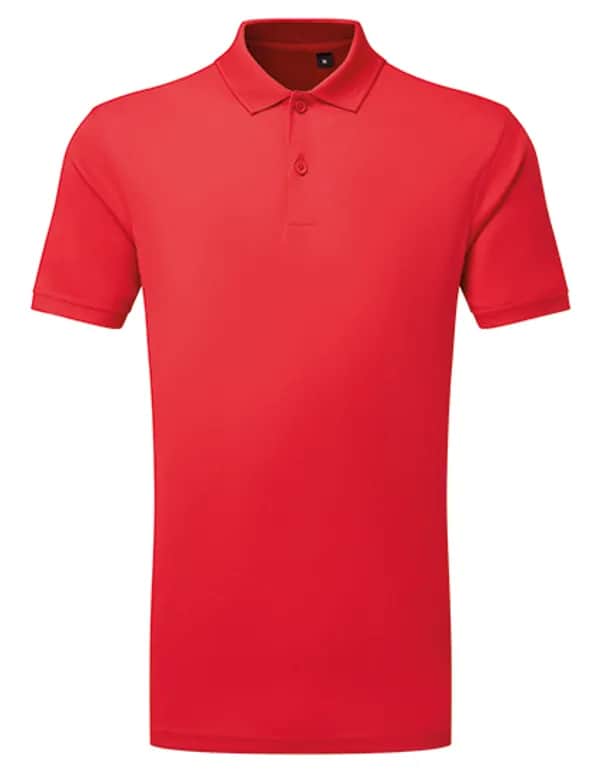 TriDri® Ion-Charge panelled polo - Fire Red