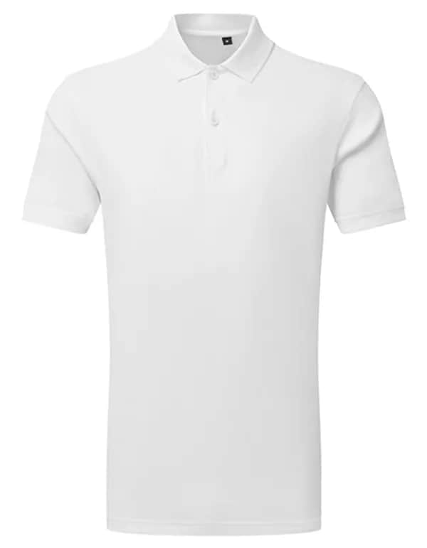TriDri® Ion-Charge panelled polo - White