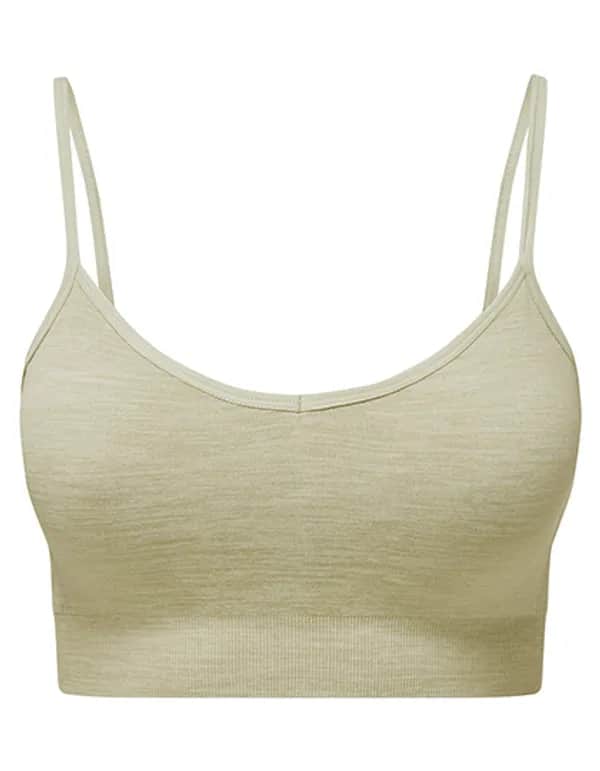 Women´s Recycled Seamless ´3D Fit´ Multi-Sport Flex Bra - Sage Green Melange