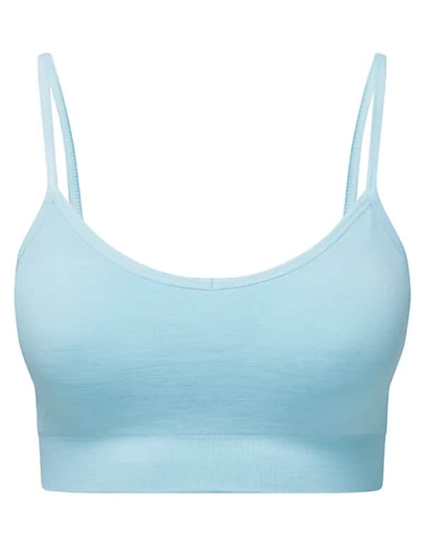 Women´s Recycled Seamless ´3D Fit´ Multi-Sport Flex Bra - Sky Blue Melange