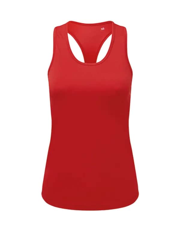 Women´s Recycled Performance Slim Racer Back Vest - Fire Red
