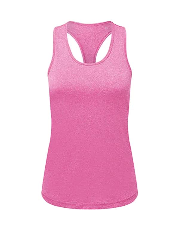 Women´s Recycled Performance Slim Racer Back Vest - Pink Melange