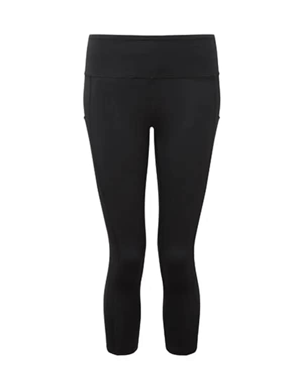 Women´s Recycled Performance Leggings ¾ Length - Black