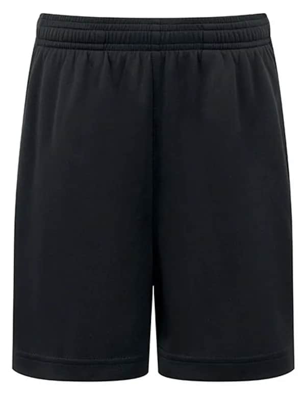 Kids TriDri® Ion-Charge performance shorts - Black