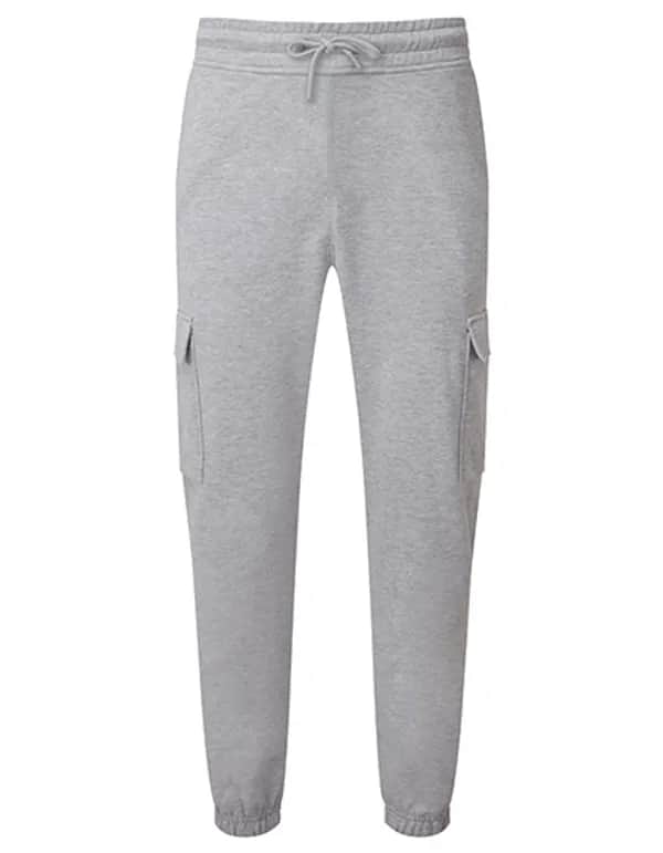 Unisex Cargo Recycled Joggers - Heather Grey