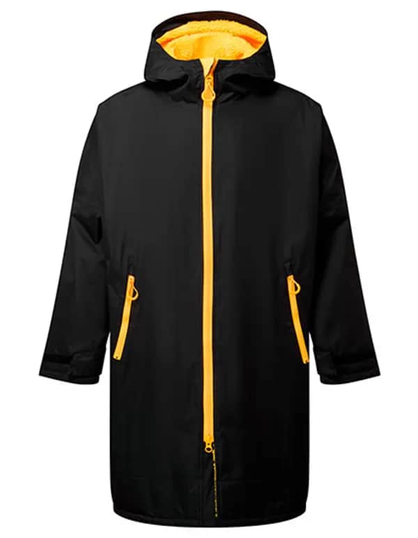 TriDri® All Seasons Waterproof Changing Robe - Black/Sun Yellow