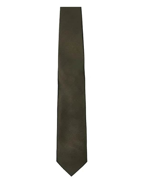 Satin Tie - Brown