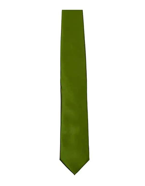 Satin Tie - Olive