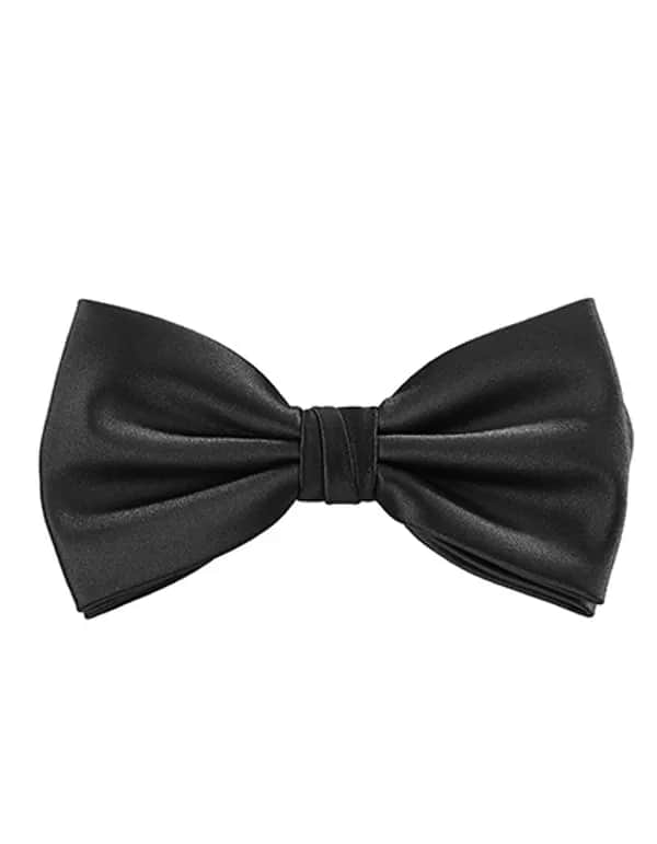 Satin Bow Tie - Black