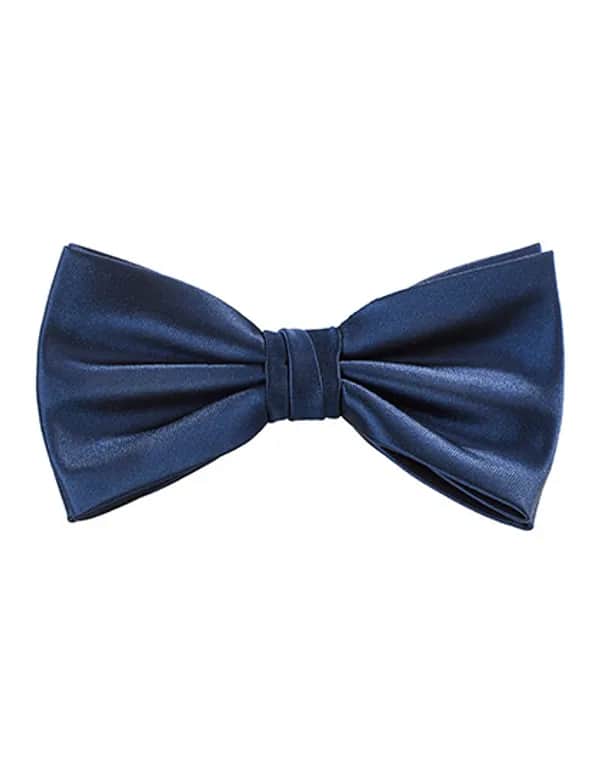 Satin Bow Tie - Navy