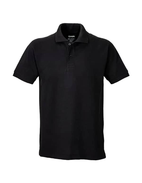 Unisex Short-Sleeved Polo Shirt - Black