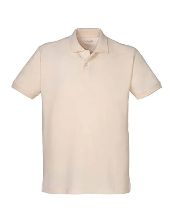 Unisex Short-Sleeved Polo Shirt - Natural