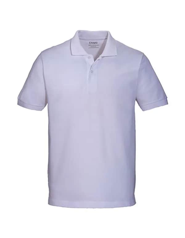 Unisex Short-Sleeved Polo Shirt - White