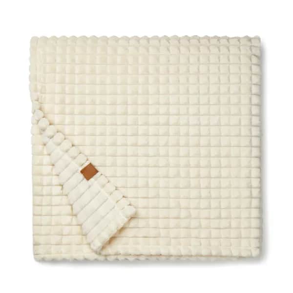 VINGA Branson Decke aus GRS recyceltem PET - beige