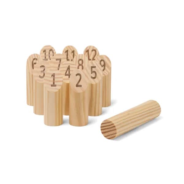 VINGA Muge Mini Zahlen-Spiel - braun