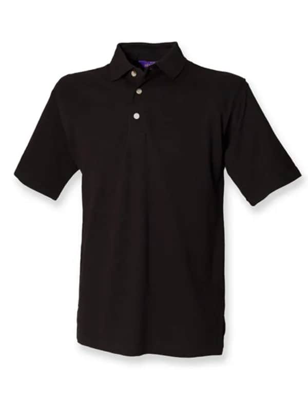 Classic Cotton Piqué Polo Shirt - Black