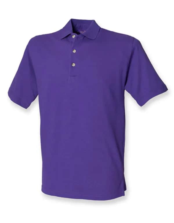 Classic Cotton Piqué Polo Shirt - Purple