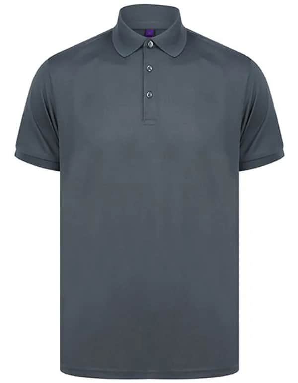 Recycled Polyester Polo Shirt - Charcoal