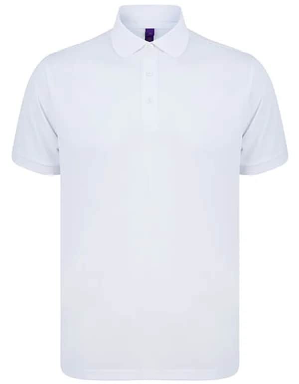 Recycled Polyester Polo Shirt - White