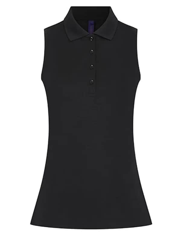 Ladies´ Sleeveless Coolplus® Polo Shirt - Black
