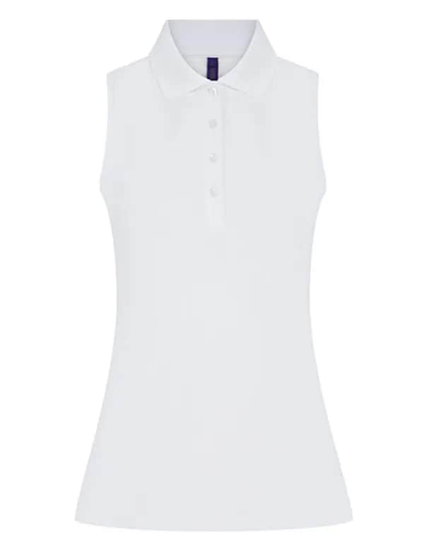 Ladies´ Sleeveless Coolplus® Polo Shirt - White